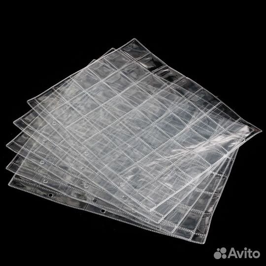 Листы для монет, банкнот + Папки формат Оптима