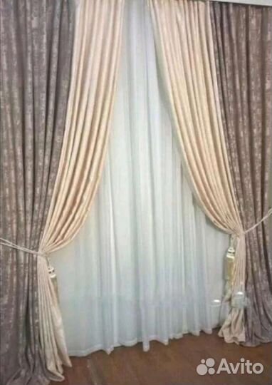 Шторы комбинированные новые