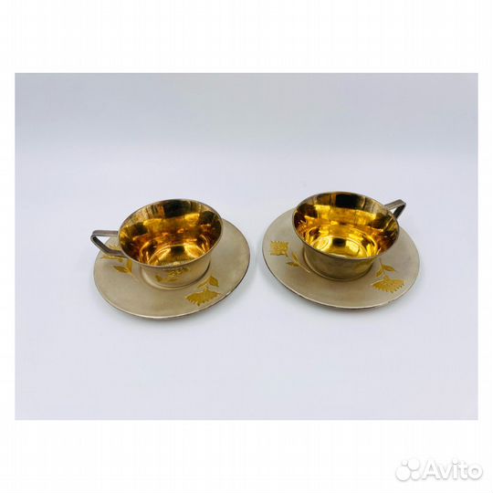Кофейная пара СССР серебро 875