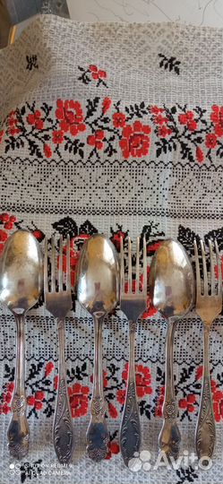 Мельхиоровые ложки и вилки