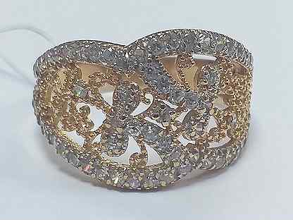Кольцо Золото 585 масса 4,3(2,47)г. Фианит