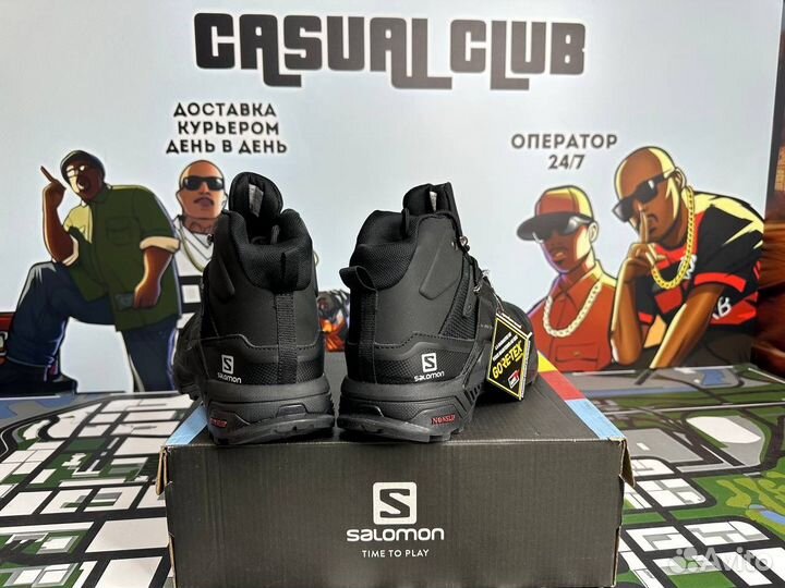 Salomon x ultra 4 mid gtx gore tex зимние с мехом