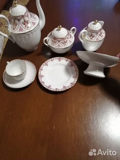 Фарфоровый кофейный сервиз Ломоносовский фарфор