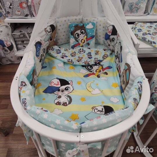 Набор постельного белья с бортиками