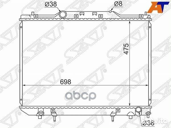 Радиатор Toyota Gaia 98-04 / Ipsum (SXM10,ACM20)