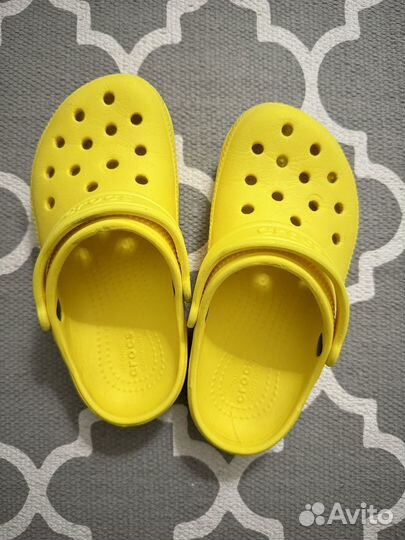 Crocs сабо детские c11 желтые 28р