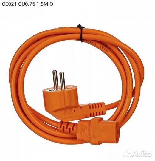 Кабель питания vcom IEC-320 C13 - Schuko CEE 7 7A