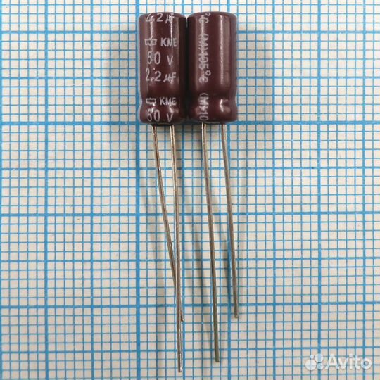 2.2uF 50v 50v2.2uF 5x11 KME - Электролитический ко