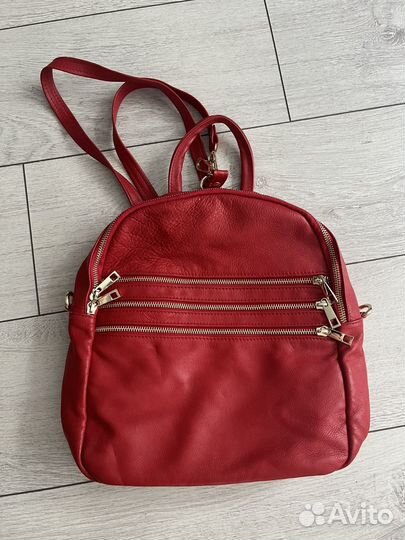 Рюкзак женский натуральная кожа италия