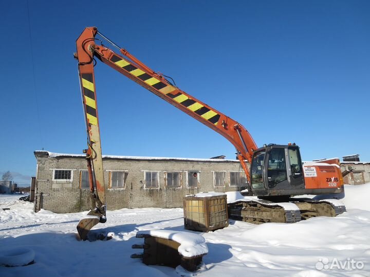 Гусеничный экскаватор Hitachi ZX200 Long Reach, 2014