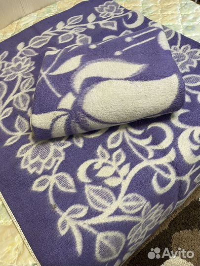 Одеяло 100 шерсть в наличии 2 шт