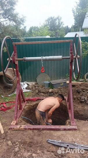 Копка-Чистка колодца.Септик из жби колец