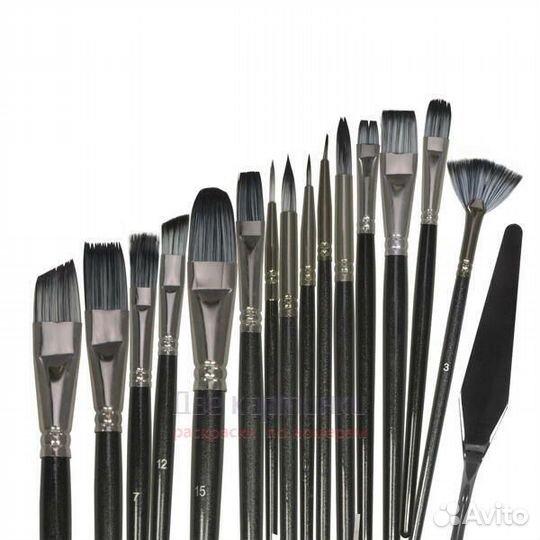 Набор кистей для рисования в чехле, премиум набор