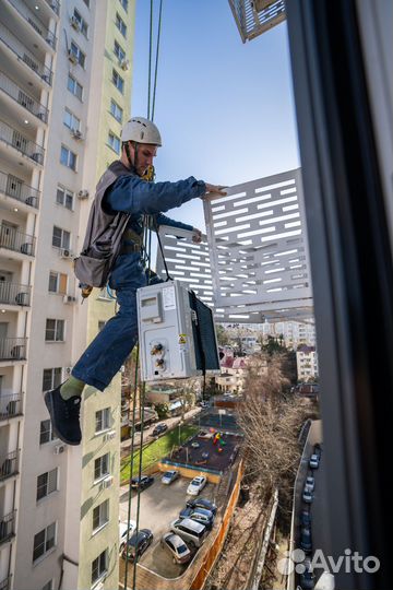 Установка кондиционеров альпинисты