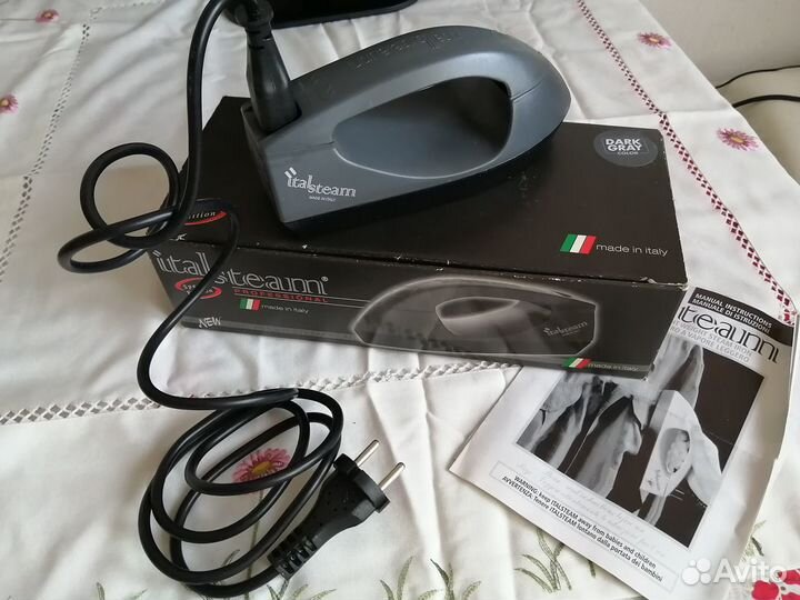 Утюжок для портных новый с отпаривателем Италия