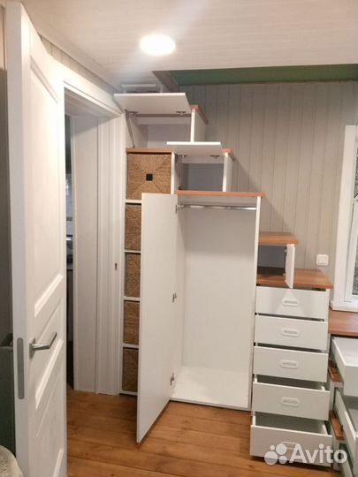 Угловая лестница шкаф. Система хранения