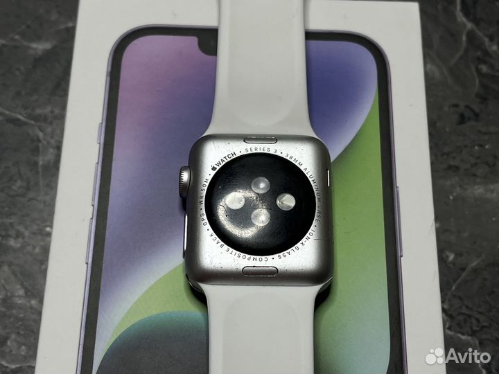 Часы Apple Watch 3 38 mm 91 акб