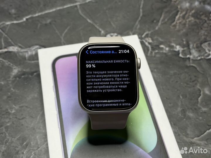 Часы Apple Watch 7 45 mm 99 акб