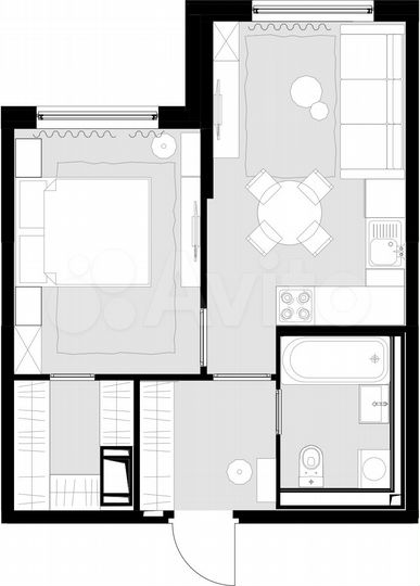 1-к. квартира, 39,1 м², 25/28 эт.