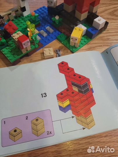 Lego minecraft Шерстяная ферма