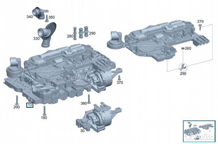 Гидроблок АКПП (новый) A7252701905 Mercedes