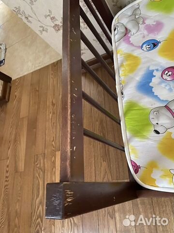 Детская кровать от 3 лет с матрасом бу объявление продам