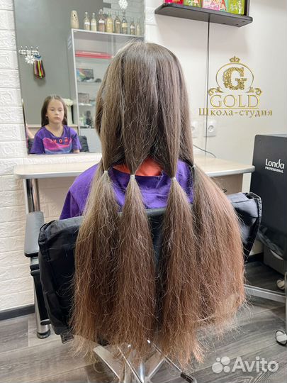 Детские волосы 42 см 58 гр паутинка