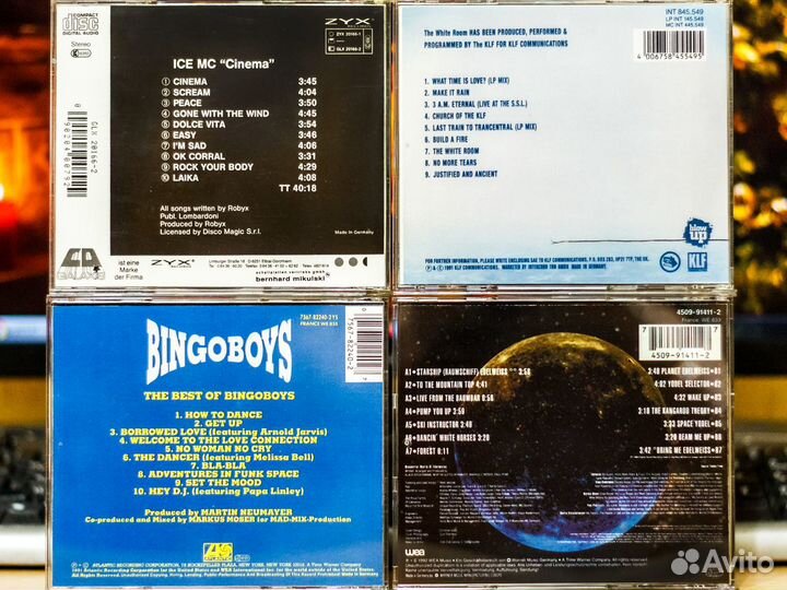 CD Диски Ice MC, The KLF, Bingo Boys, Edelweiss