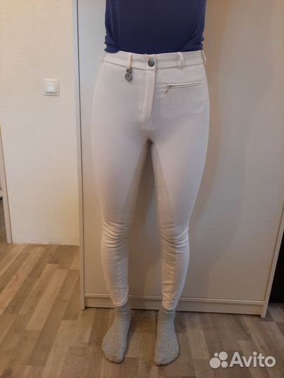 Бриджи для конного спорта белые