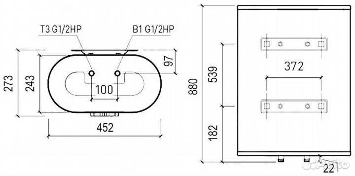 Водонагреватель Thermex Ceramik 50 V