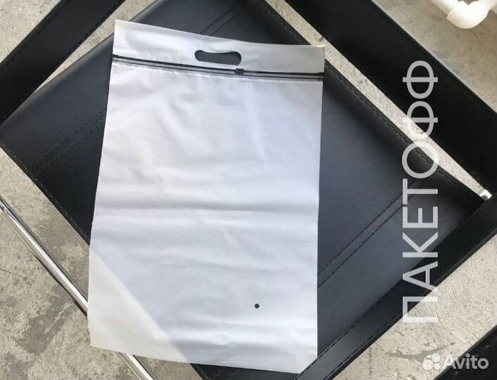 Пакеты зип с бегунком 35Х45см c ручкой 80мкм KHB