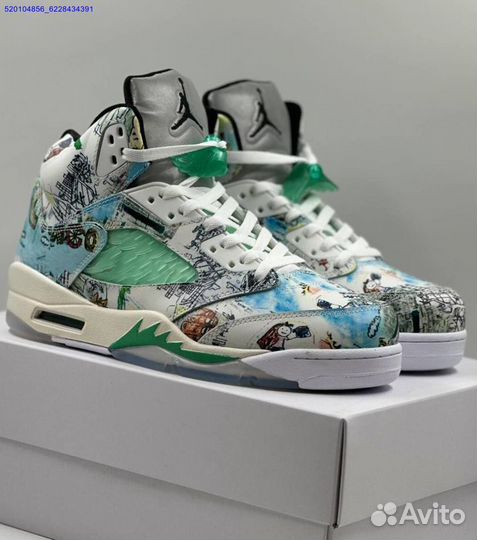 Кроссовки Nike Air Jordan 5 Retro White (Арт.21131