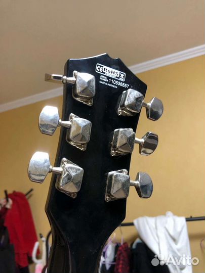 Электрогитара Cort cr50-BK, комбоусилитель, провод