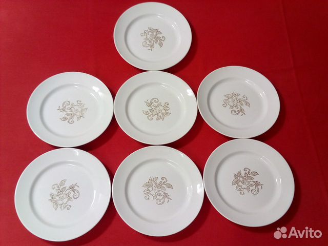 Тарелка Керамическая \ СССР \ Цена за 7 тарелок \