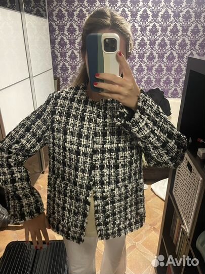 Твидовый жакет H&M