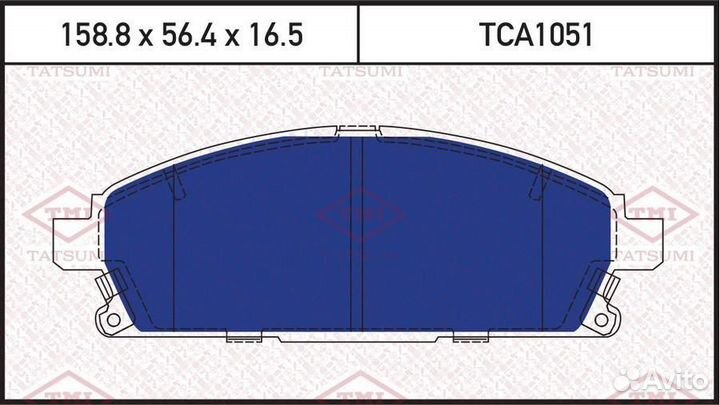 Tatsumi TCA1051 Колодки тормозные дисковые перед