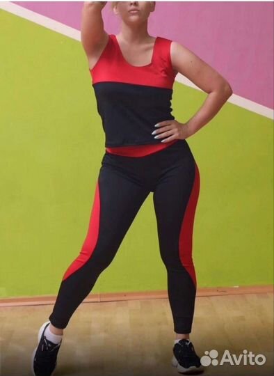 Женский спортивный костюм для фитнеса р. 46-48