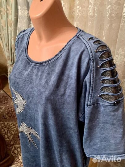 Платье женское джинсовое размер 52-54