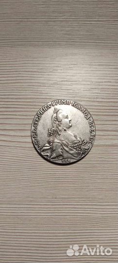 Монета полтина 1766