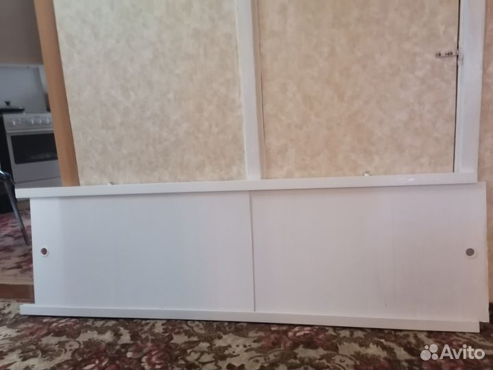 Экран для ванны раздвижной белый 1,62 м