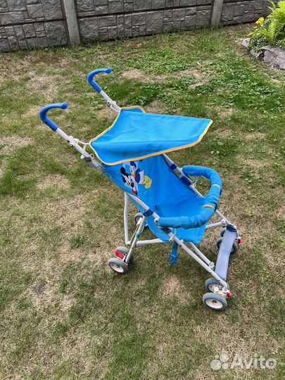 Детская прогулочная легкая коляска трость