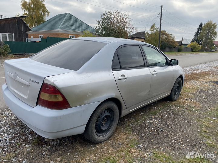 Toyota Corolla 1.3 AT, 2001, битый, 225 000 км