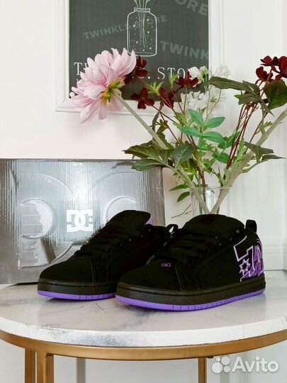 Dc Shoes Court Graffik Black Purple