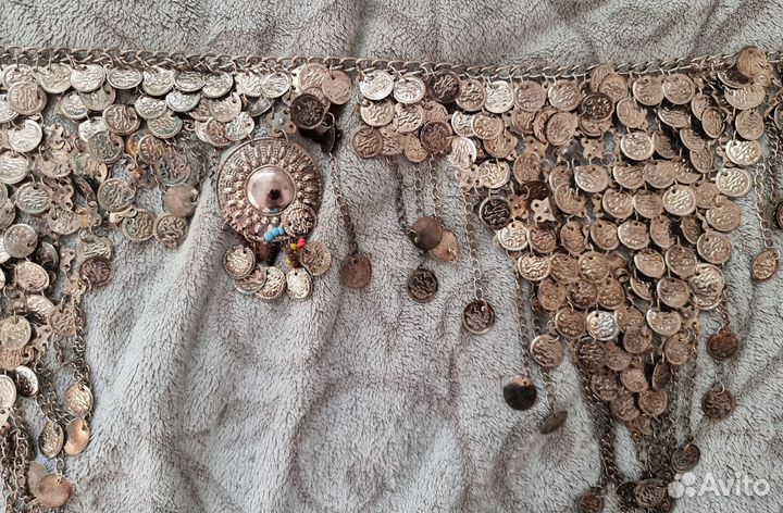 Необычный пояс с монисто для восточных танцев