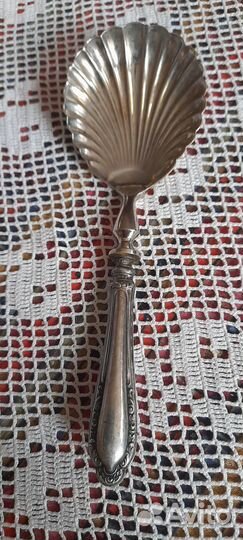 Винтажные ложка-ракушка СССР.серебро