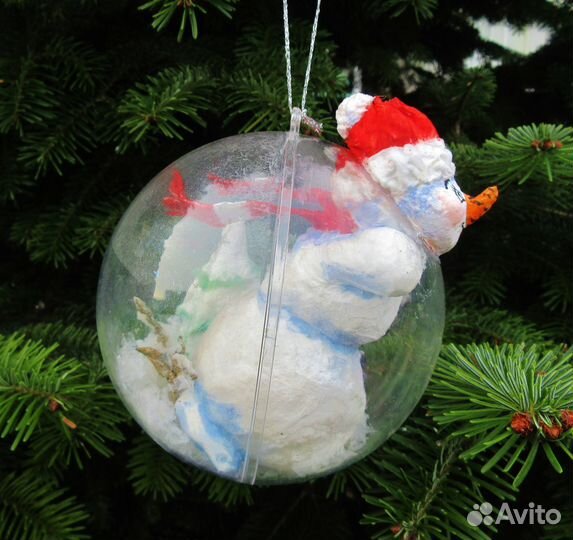 Ватные елочные игрушки