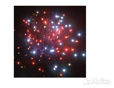 Динамичный фейерверк на 57 залпов, до 50 метров