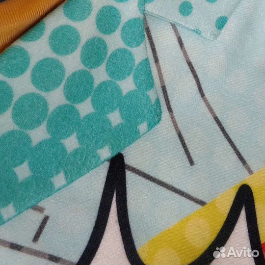 Пальтовая ткань турецкая Драп с принтом поп арт