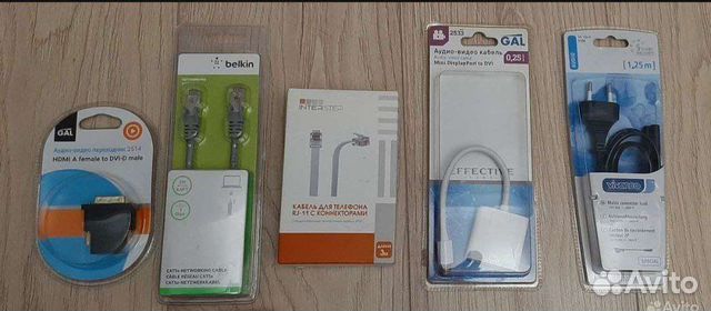 Аудио-видео кабель, переходник, шнур сетевой