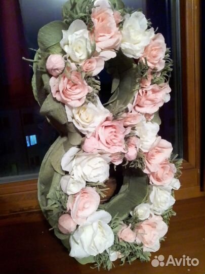 Обьемная цифра восемь на день рождения